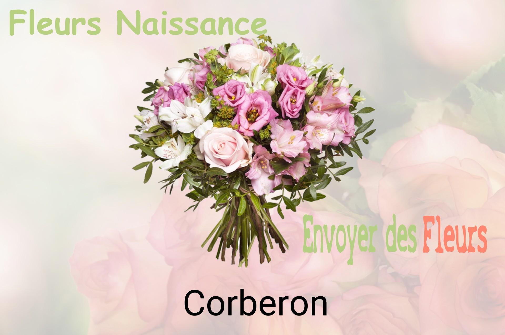 Bouquet de fleurs de naissance livré à Corberon